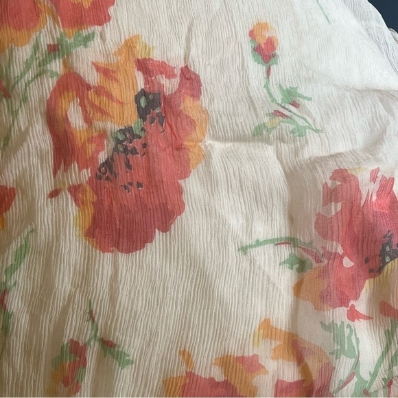 Vintage silk floral scarf - Picture 6 of 6
